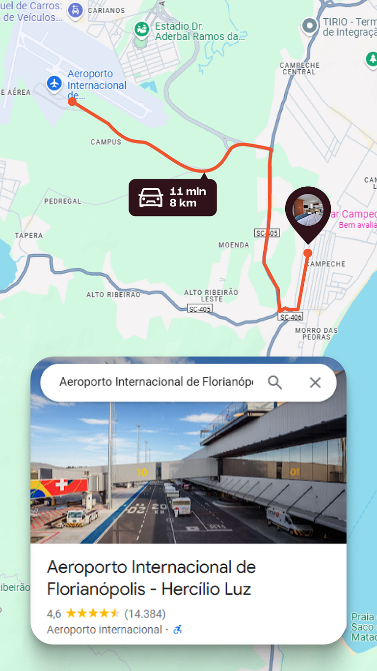 Studio a 9min Aeroporto | 5min Praia do Campeche